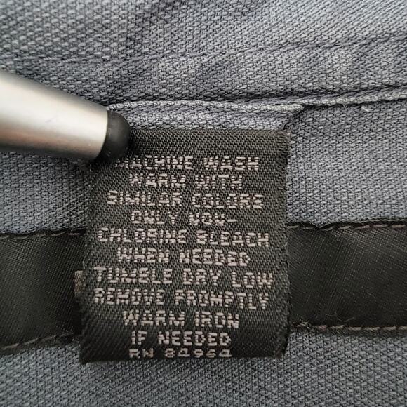 Express Button Up Gray Shirt XXL 100% Cotton Grunge Preppy Career Office Casual - Picture 7 of 7